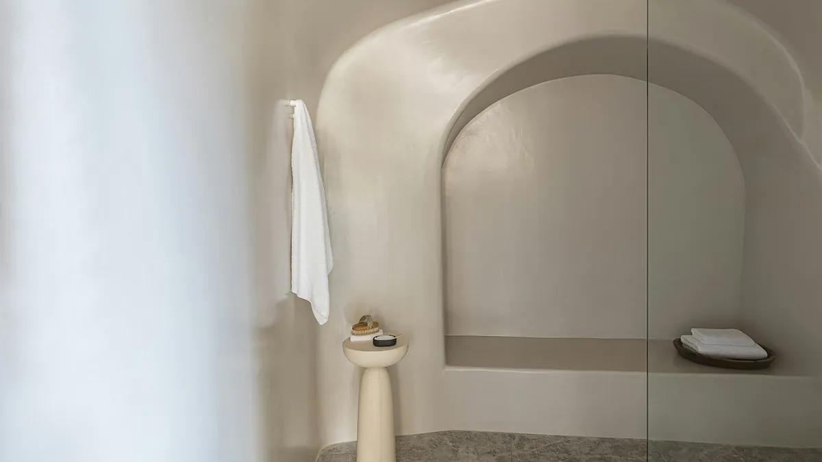 Infinity pool suite plunge pool at Canaves Oia Suites in Santorini