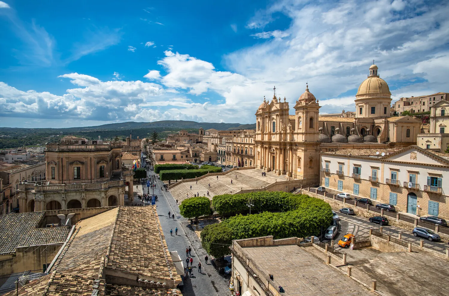 Baroque architecture in Noto, Sicily — day trip destination near Taormina